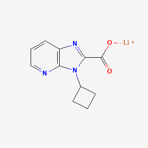 molecular formula C11H10LiN3O2 B2932063 3-环丁基-3H-咪唑并[4,5-b]吡啶-2-羧酸锂 CAS No. 2197052-99-4
