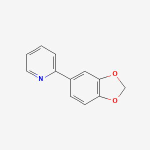 molecular formula C12H9NO2 B2932089 2-(Benzo[D][1,3]dioxol-5-YL)pyridine CAS No. 862743-22-4