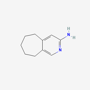 molecular formula C10H14N2 B2932097 5H,6H,7H,8H,9H-cyclohepta[c]pyridin-3-amine CAS No. 1071763-80-8