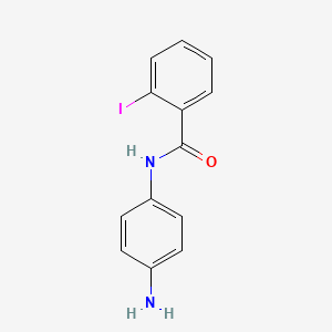 molecular formula C13H11IN2O B2932111 N-(4-aminophenyl)-2-iodobenzamide CAS No. 926265-86-3