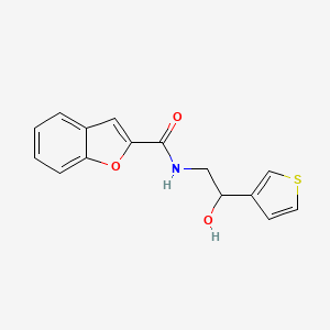 N-(2-hydroxy-2-(thiophen-3-yl)ethyl)benzofuran-2-carboxamide