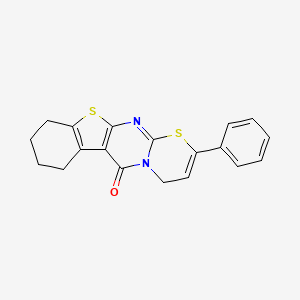 2-phenyl-7,8,9,10-tetrahydrobenzo[4',5']thieno[2',3':4,5]pyrimido[2,1-b][1,3]thiazin-6(4H)-one
