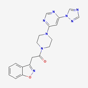 1-(4-(6-(1H-1,2,4-triazol-1-yl)pyrimidin-4-yl)piperazin-1-yl)-2-(benzo[d]isoxazol-3-yl)ethanone