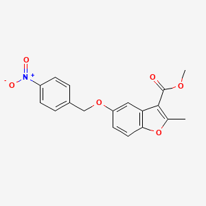 Methyl 2-methyl-5-[(4-nitrophenyl)methoxy]-1-benzofuran-3-carboxylate