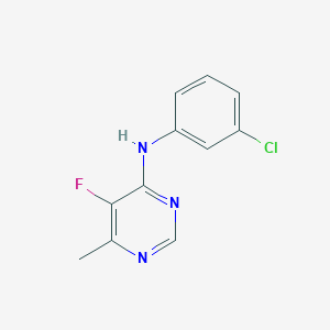 molecular formula C11H9ClFN3 B2932136 N-(3-Chlorophenyl)-5-fluoro-6-methylpyrimidin-4-amine CAS No. 2415629-69-3