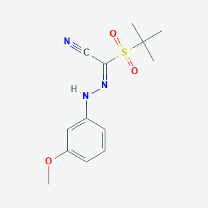 2-(Tert-butylsulfonyl)-2-[2-(3-methoxyphenyl)hydrazono]acetonitrile