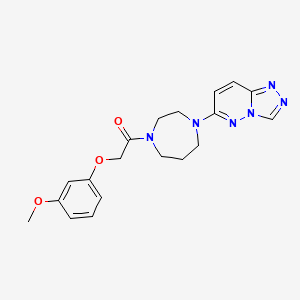 B2932161 2-(3-Methoxyphenoxy)-1-[4-([1,2,4]triazolo[4,3-b]pyridazin-6-yl)-1,4-diazepan-1-yl]ethanone CAS No. 2379985-99-4