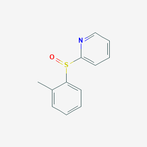 molecular formula C12H11NOS B293217 2-(2-Methylphenyl)sulfinylpyridine CAS No. 87905-09-7