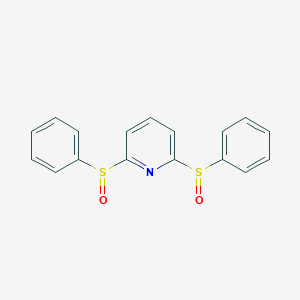 molecular formula C17H13NO2S2 B293218 2,6-Bis(phenylsulfinyl)pyridine 