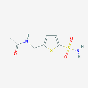 molecular formula C7H10N2O3S2 B2932180 N-[(5-sulfamoylthiophen-2-yl)methyl]acetamide CAS No. 21403-29-2