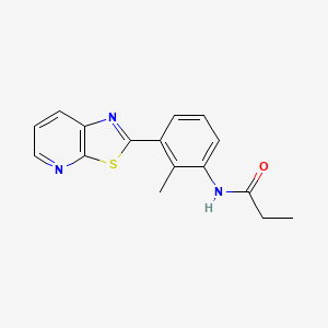 N-(2-methyl-3-(thiazolo[5,4-b]pyridin-2-yl)phenyl)propionamide