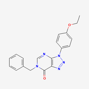 molecular formula C19H17N5O2 B2932184 6-苄基-3-(4-乙氧基苯基)三唑并[4,5-d]嘧啶-7-酮 CAS No. 887215-72-7