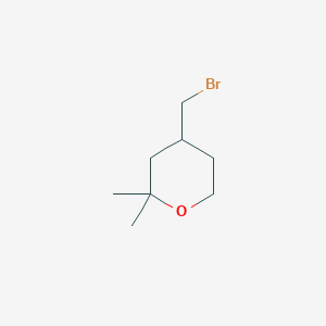 molecular formula C8H15BrO B2932194 4-(Bromomethyl)-2,2-dimethyltetrahydro-2H-pyran CAS No. 1050494-70-6