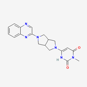 3-Methyl-6-(5-quinoxalin-2-yl-1,3,3a,4,6,6a-hexahydropyrrolo[3,4-c]pyrrol-2-yl)-1H-pyrimidine-2,4-dione