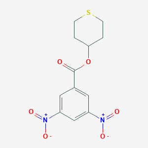 molecular formula C12H12N2O6S B293221 tetrahydro-2H-thiopyran-4-yl 3,5-dinitrobenzoate 