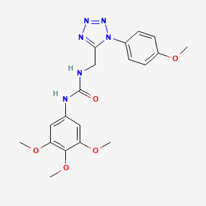 1-((1-(4-methoxyphenyl)-1H-tetrazol-5-yl)methyl)-3-(3,4,5-trimethoxyphenyl)urea