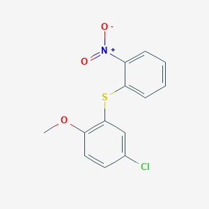 molecular formula C13H10ClNO3S B293222 4-Chloro-1-methoxy-2-[(2-nitrophenyl)sulfanyl]benzene 