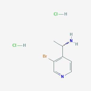 molecular formula C7H11BrCl2N2 B2932228 (1S)-1-(3-Bromopyridin-4-yl)ethan-1-amine dihydrochloride CAS No. 2089245-92-9