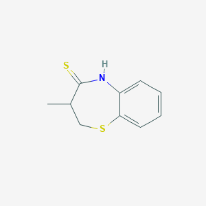 molecular formula C10H11NS2 B293224 3-methyl-2,3-dihydro-1,5-benzothiazepine-4(5H)-thione 