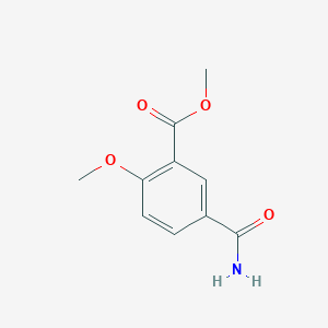 molecular formula C10H11NO4 B2932253 5-氨基甲酰基-2-甲氧基苯甲酸甲酯 CAS No. 911281-96-4
