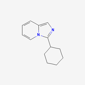 molecular formula C13H16N2 B2932254 3-环己基咪唑并[1,5-a]吡啶 CAS No. 618859-94-2