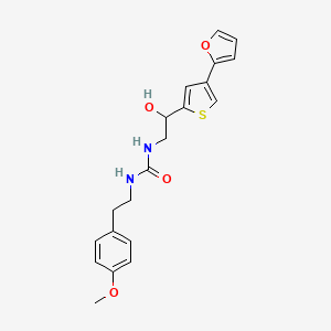 1-[2-[4-(Furan-2-yl)thiophen-2-yl]-2-hydroxyethyl]-3-[2-(4-methoxyphenyl)ethyl]urea