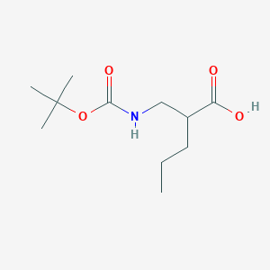 2-(((tert-Butoxycarbonyl)amino)methyl)pentanoic acid