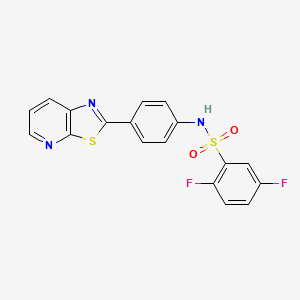 2,5-difluoro-N-(4-(thiazolo[5,4-b]pyridin-2-yl)phenyl)benzenesulfonamide