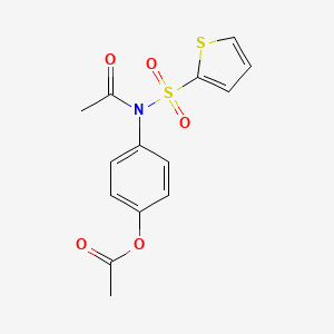 4-[Acetyl(2-thienylsulfonyl)amino]phenyl acetate