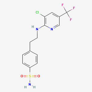 4-(2-{[3-Chloro-5-(trifluoromethyl)-2-pyridinyl]amino}ethyl)benzenesulfonamide