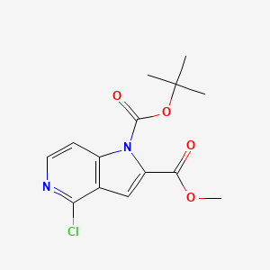 1-Tert-butyl 2-methyl 4-chloro-1H-pyrrolo[3,2-C]pyridine-1,2-dicarboxylate