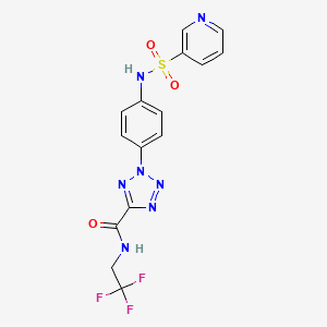 2-(4-(pyridine-3-sulfonamido)phenyl)-N-(2,2,2-trifluoroethyl)-2H-tetrazole-5-carboxamide