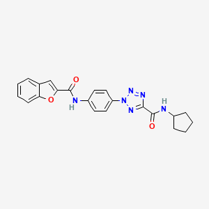2-(4-(benzofuran-2-carboxamido)phenyl)-N-cyclopentyl-2H-tetrazole-5-carboxamide