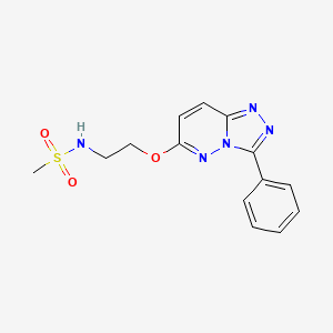 N-(2-((3-phenyl-[1,2,4]triazolo[4,3-b]pyridazin-6-yl)oxy)ethyl)methanesulfonamide