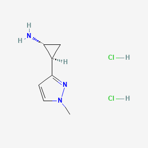 trans-2-(1-Methyl-1h-pyrazol-3-yl)cyclopropanamine dihydrochloride