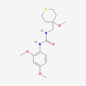 1-(2,4-dimethoxyphenyl)-3-((4-methoxytetrahydro-2H-thiopyran-4-yl)methyl)urea