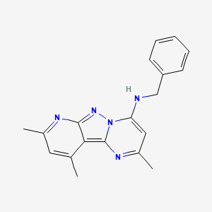 N-benzyl-4,11,13-trimethyl-3,7,8,10-tetrazatricyclo[7.4.0.02,7]trideca-1,3,5,8,10,12-hexaen-6-amine