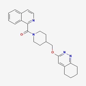 Isoquinolin-1-yl-[4-(5,6,7,8-tetrahydrocinnolin-3-yloxymethyl)piperidin-1-yl]methanone