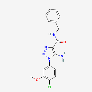 5-amino-N-benzyl-1-(4-chloro-3-methoxyphenyl)-1H-1,2,3-triazole-4-carboxamide