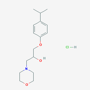 molecular formula C16H26ClNO3 B2932390 1-(4-Isopropylphenoxy)-3-morpholinopropan-2-ol hydrochloride CAS No. 464877-51-8