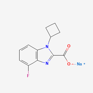 Sodium 1-cyclobutyl-4-fluoro-1H-benzo[d]imidazole-2-carboxylate