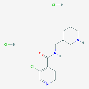 3-chloro-N-(piperidin-3-ylmethyl)pyridine-4-carboxamide dihydrochloride
