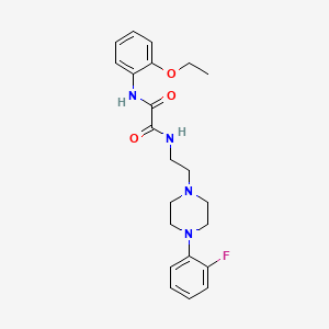 molecular formula C22H27FN4O3 B2932408 N1-(2-乙氧苯基)-N2-(2-(4-(2-氟苯基)哌嗪-1-基)乙基)草酰胺 CAS No. 1049399-35-0