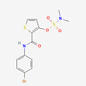 2-[(4-bromoanilino)carbonyl]-3-thienyl-N,N-dimethylsulfamate