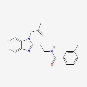 3-methyl-N-(2-(1-(2-methylallyl)-1H-benzo[d]imidazol-2-yl)ethyl)benzamide