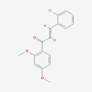 (2E)-3-(2-chlorophenyl)-1-(2,4-dimethoxyphenyl)prop-2-en-1-one