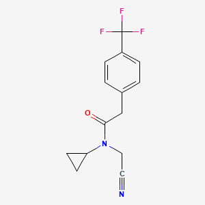 N-(cyanomethyl)-N-cyclopropyl-2-[4-(trifluoromethyl)phenyl]acetamide