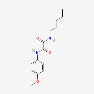 molecular formula C14H20N2O3 B2932460 N'-(4-甲氧基苯基)-N-戊基草酰胺 CAS No. 861226-07-5