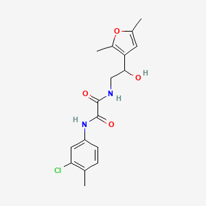 molecular formula C17H19ClN2O4 B2932471 N1-(3-chloro-4-methylphenyl)-N2-(2-(2,5-dimethylfuran-3-yl)-2-hydroxyethyl)oxalamide CAS No. 2320684-86-2