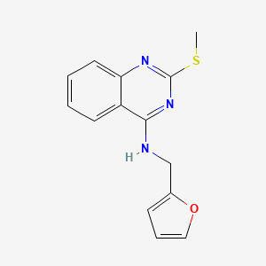 N-(2-furylmethyl)-2-(methylsulfanyl)-4-quinazolinamine